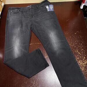 PRPS Le Sabre Slim Tapered Fit Men’s Jeans Black Distressed Size 44